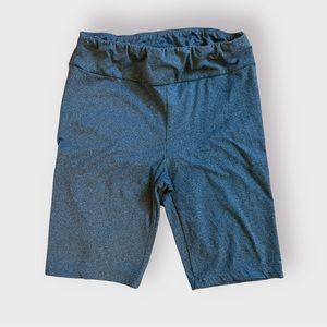Heather Gray Biker Shorts